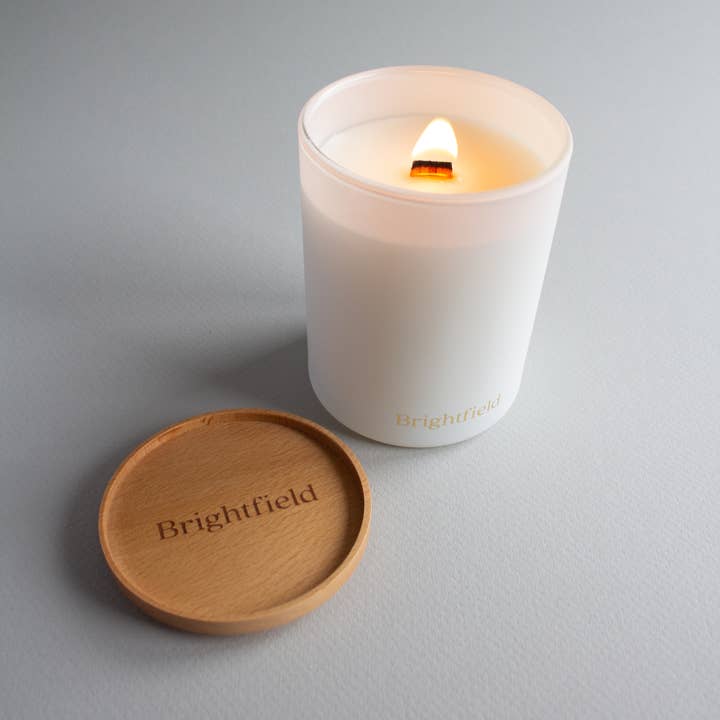 Brightfield - Wholesale Jar/Filled Candle - Greenhouse Candle - Tomato Scented Candle with Wood Wick