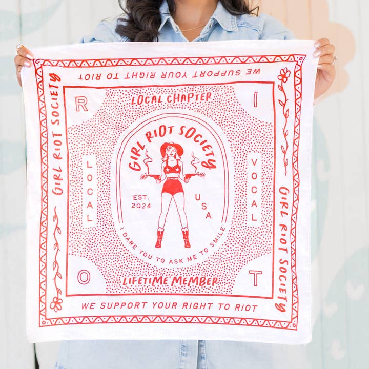 Girl Riot Society by Mosaic Makers Co - Wholesale Bandana – Women's - Girl Riot Society Bandana - Wholesale