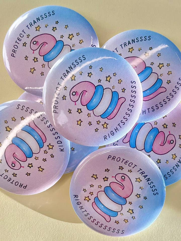 Trans Snake Pins for wholesale by SoftBoysClub