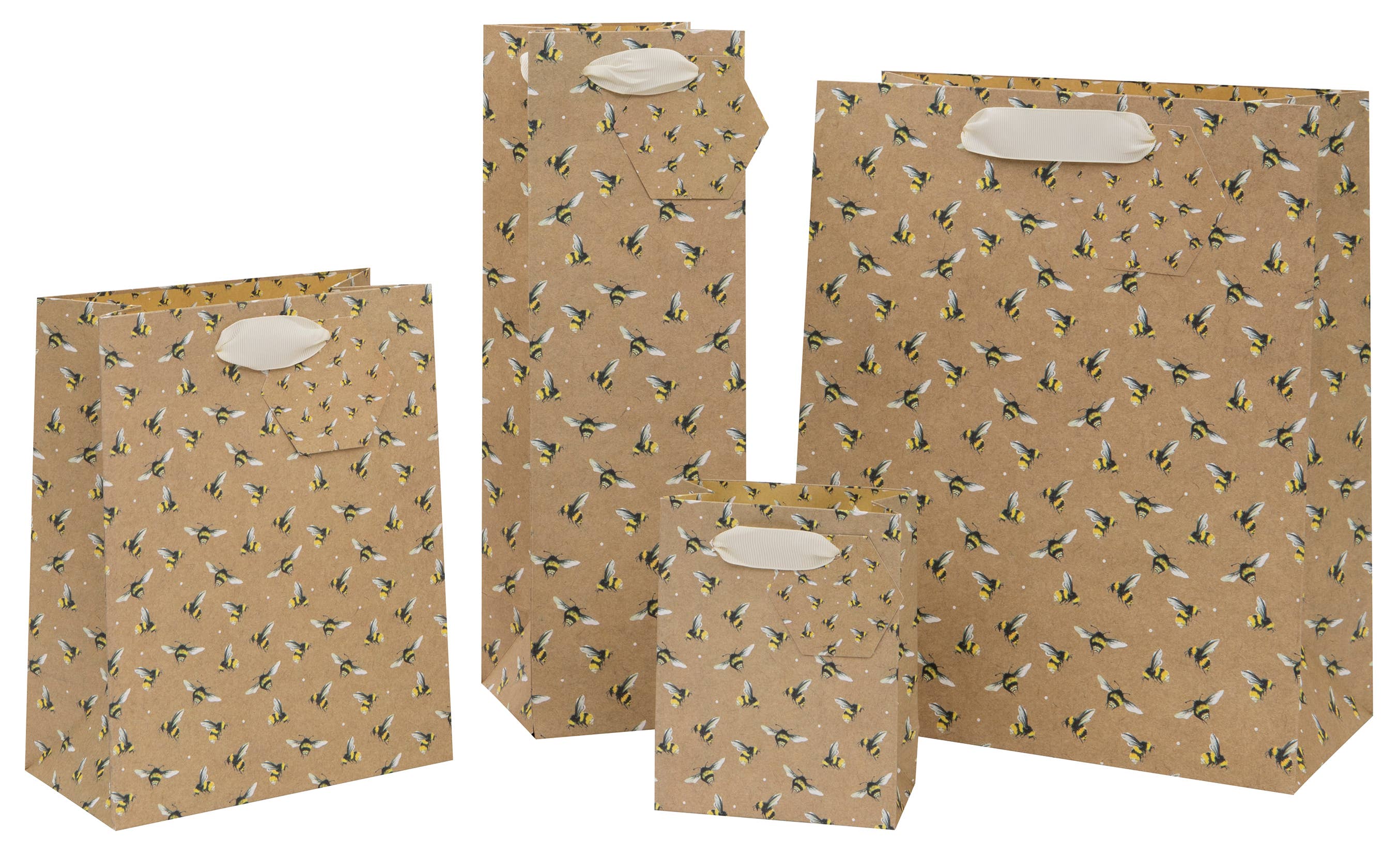 Glick – Großhandel Geschenktüten – TASCHE LRG KRAFT BIENEN2