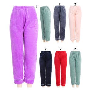 Adult Cute Warm & Fuzzy Pajama Bottoms Pants Wholesale – OPT FASHION  WHOLESALE