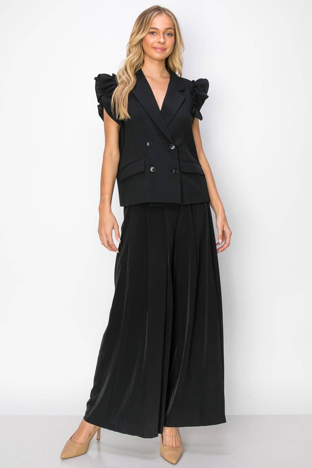 Joh Apparel – Engroshandel Bukser - Dame – Wessa Palazzo vævet buks6