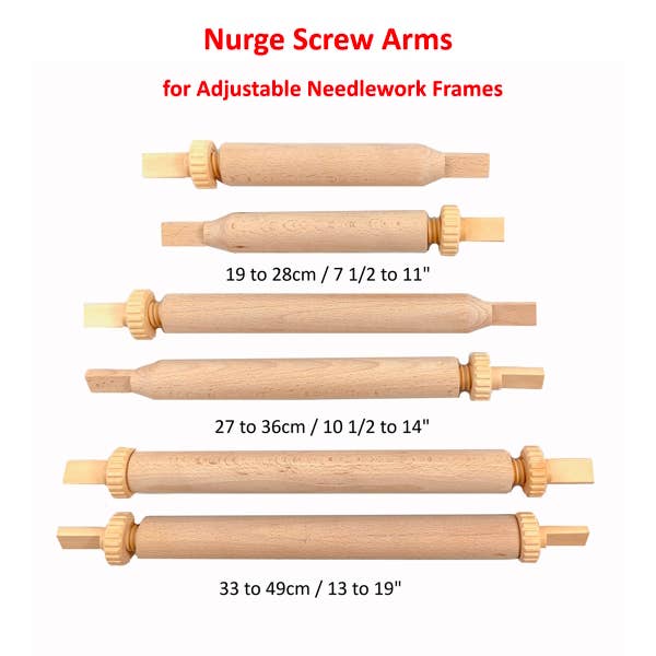 Spare Screw Arms for Nurge Adjustable Needlework Frame. for wholesale by Nurge