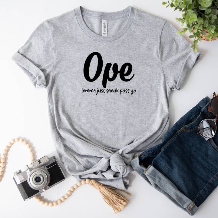 Ope Lemme Just Sneak Past Ya T-Shirt for wholesale by Fuzzy Loon Designs