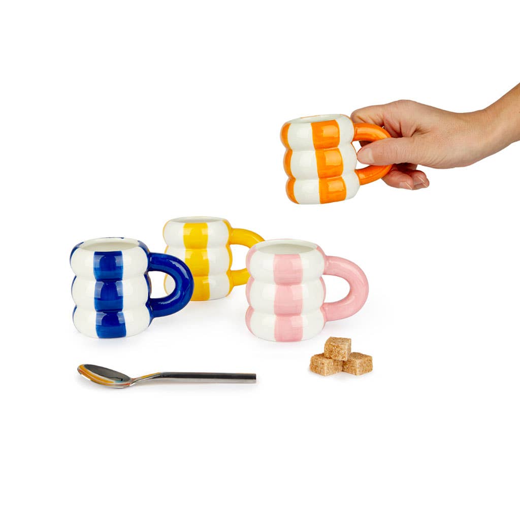 Balvi - Wholesale Coffee Mug - Coffee mug set, Floats, surf colors, 4x75 ml, ceramic4