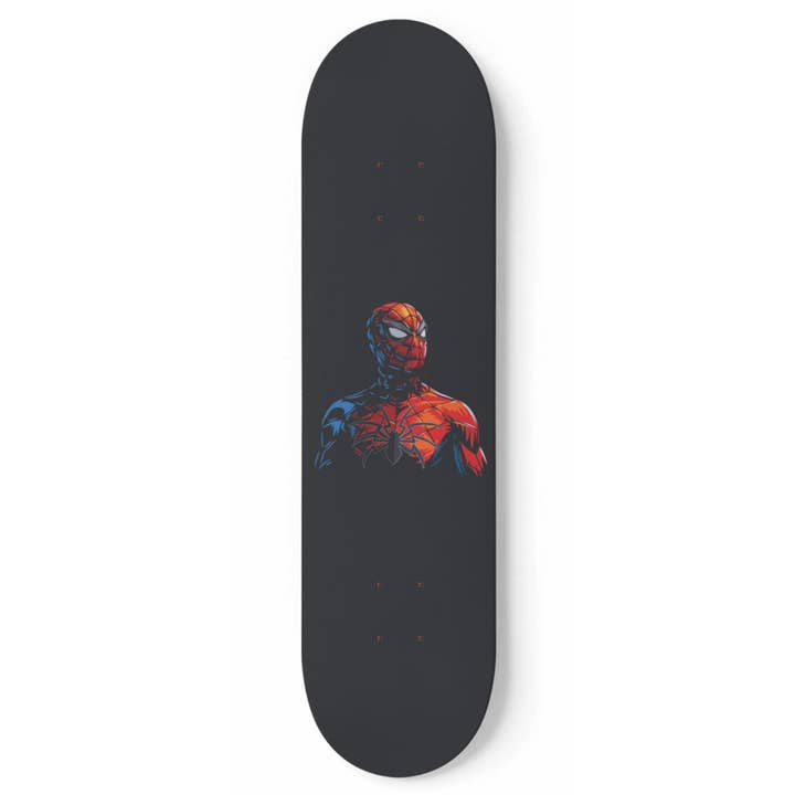 SkateboardArtsy - Wholesale Wall Accent - Spider_man | Skateboard Deck Wall Art | Wall Hanging Room Decoration | Skateboard Deck Display Floating Wall Mount