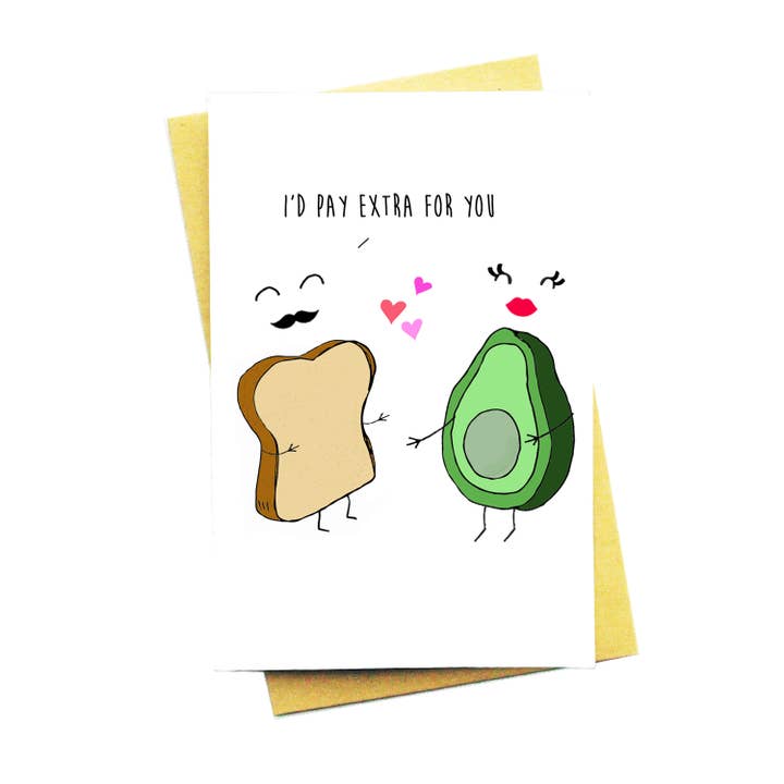 I'd Pay Extra For You Greeting Card for wholesale by Nocturnal Paper