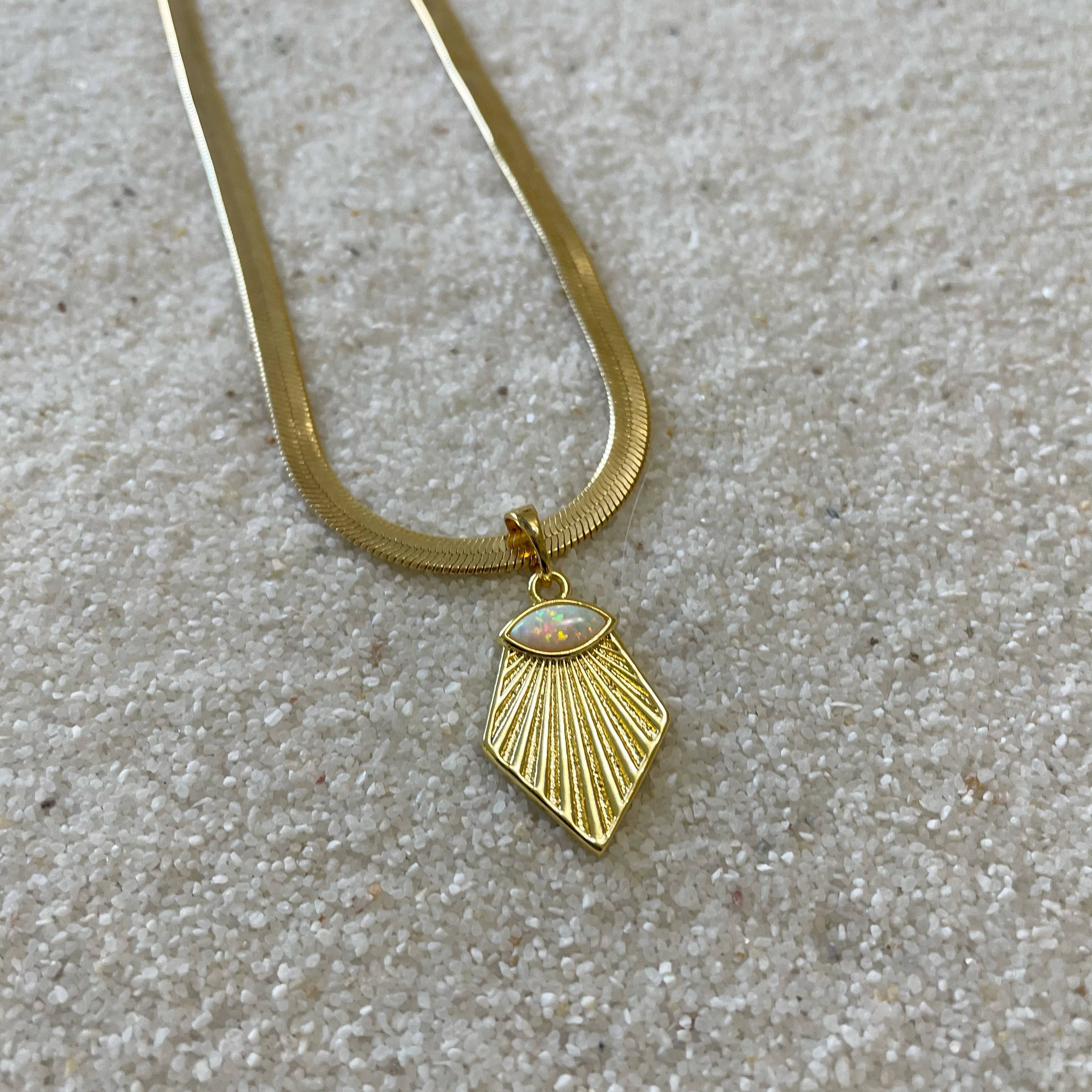 House of Au.ORA - Wholesale Pendant/Charm Necklace - Midnight Herringbone Necklace2