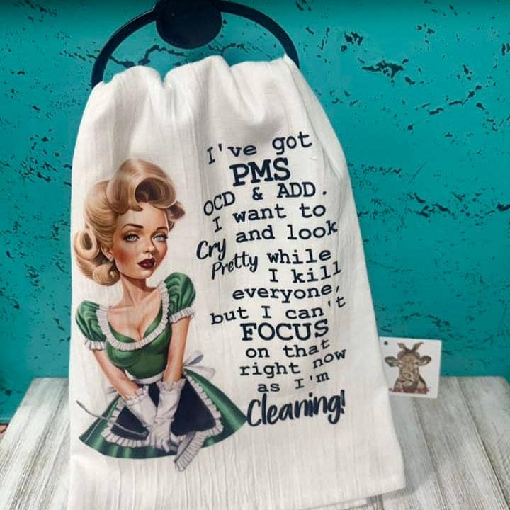 Crazy Heifers Wholesale - Wholesale Tea Towel - Snarky Housewife Kitchen Towels5