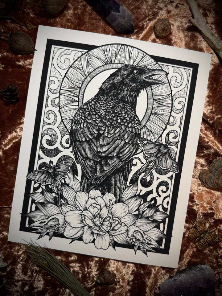 O Corvo por atacado de Strat Lacy Art