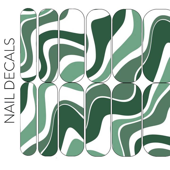 Adesivi Swirl 3 per la vendita all'ingrosso da parte di DIPPY COW NAILS