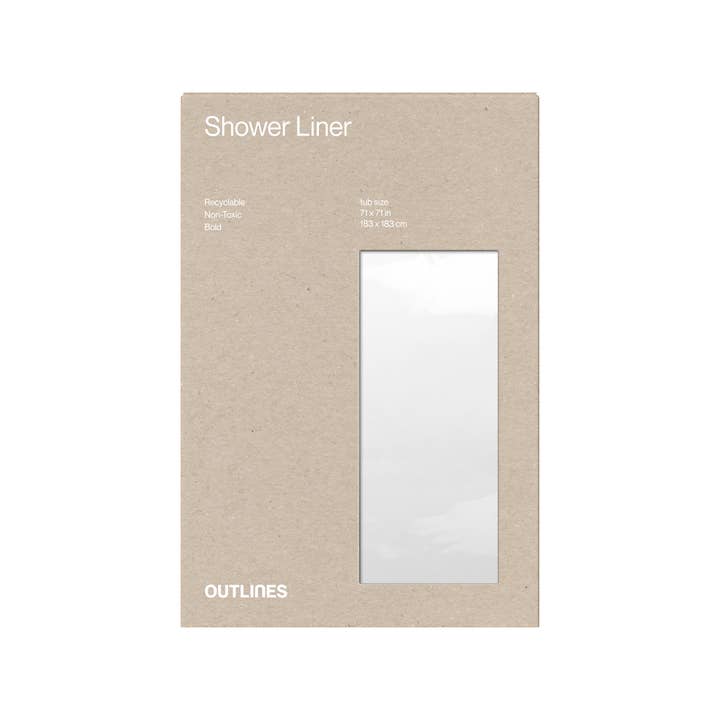 Outlines - Wholesale Shower Curtain - Recyclable Shower Liner3