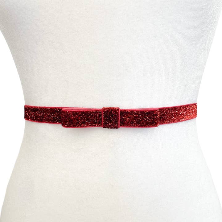 Ceinture à nœud scintillant | 10 couleurs | Ceinture élastique | Ceinture de 1/2 po pour la vente par Melissa Velia