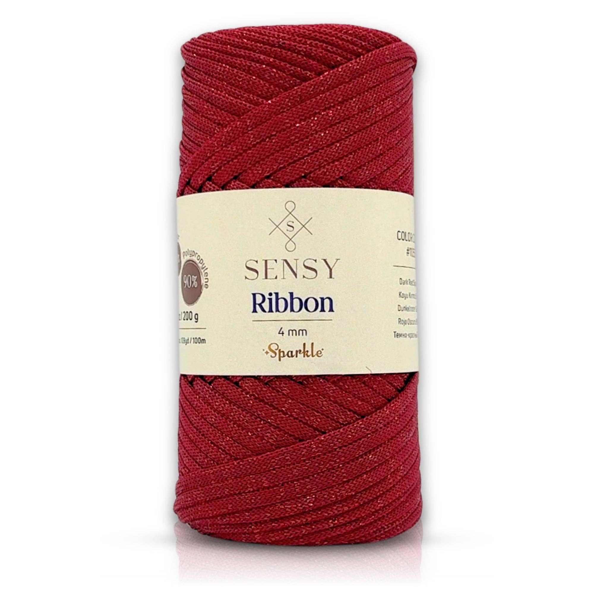Sensy – Engroshandel Bånd – Sensy Premium 4 mm glitrende macramebånd i 100 % polyester – 100 meter12