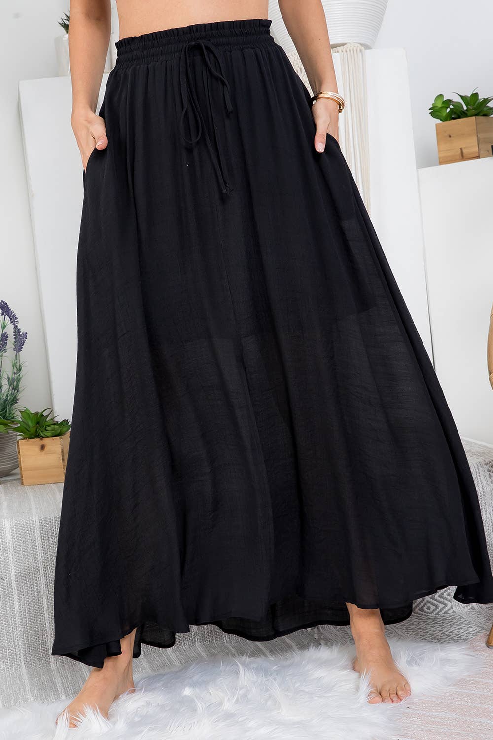 Sweet Lovely by Jen - Wholesale Skirt - Women's -  ELASTIC WAIST  MAXI SKIRT19