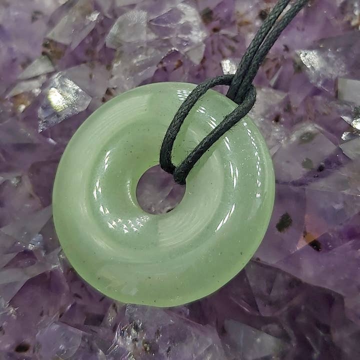 Shamans Crystal - Wholesale Individual Charm/Pendant - Gemstone Donuts Pendant, Crystal Doughnut Pendant