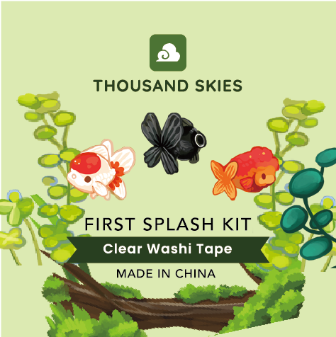 Thousand Skies - Wholesale Tape - PET Tape (Transparent) First Splash Kit - Goldfish1