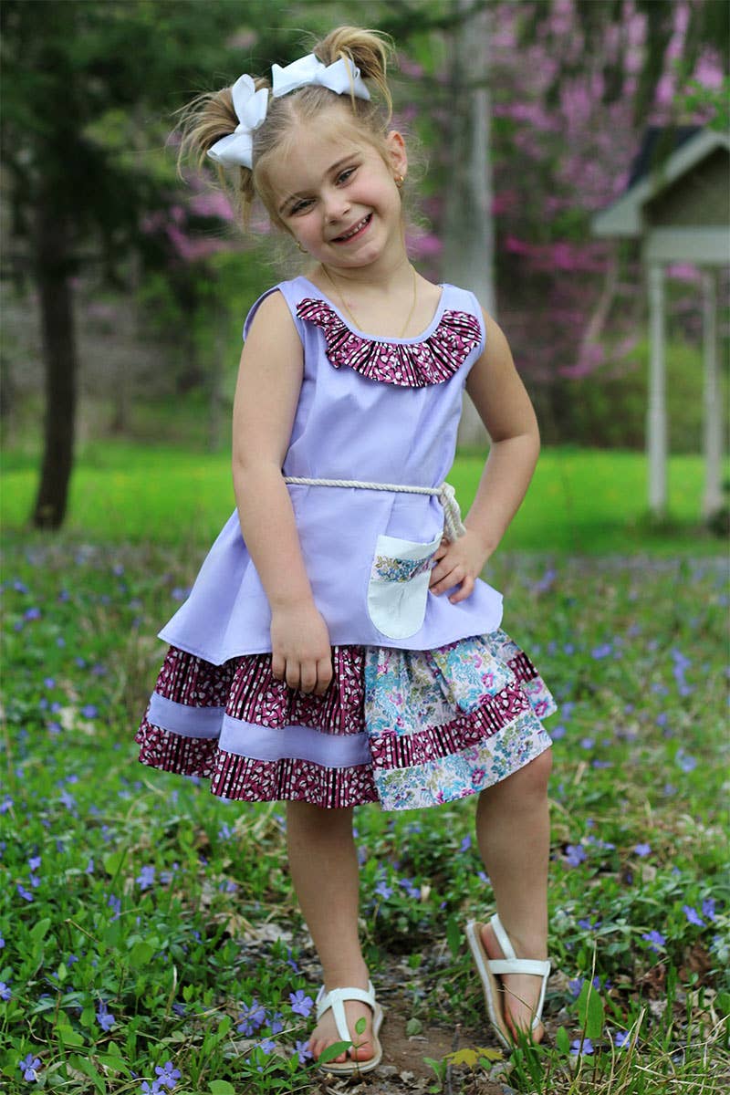 SISSYMINI – wholesale Dress – Kids – Toddlers & Girls Boho Patchwork-Layers Dress | 878-SS367