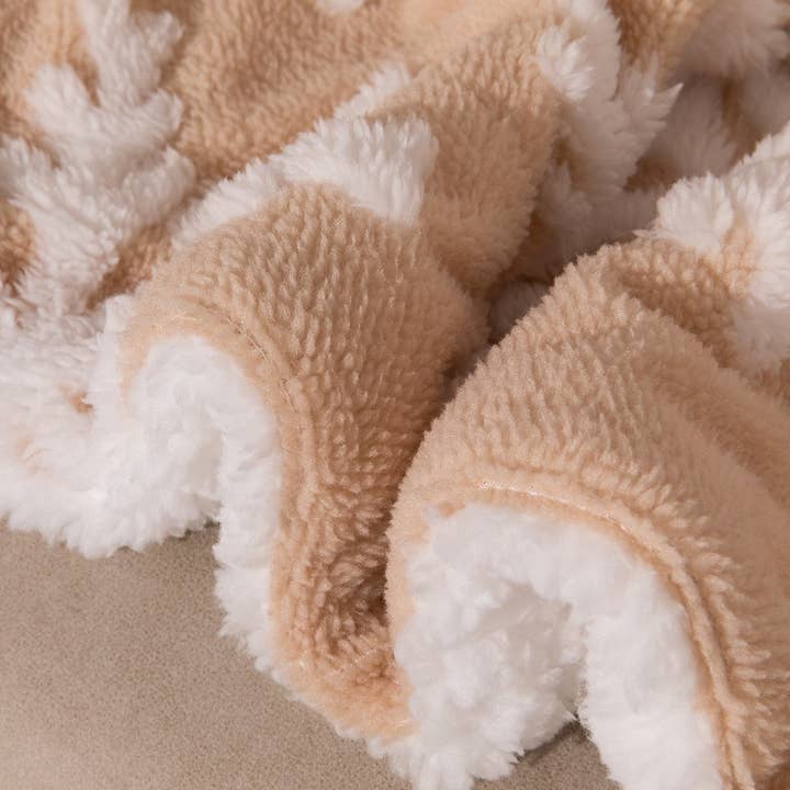 HIDDENBRAND - Wholesale Throw Blanket - Christmas snowflake fluffy fleece cozy sofa throw blanket2