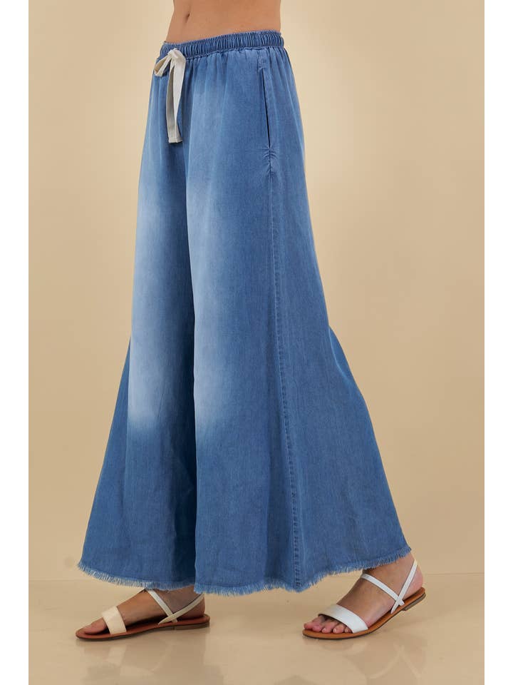 WIDE LEG DENIM PANTS- 8702P for wholesale on Faire1