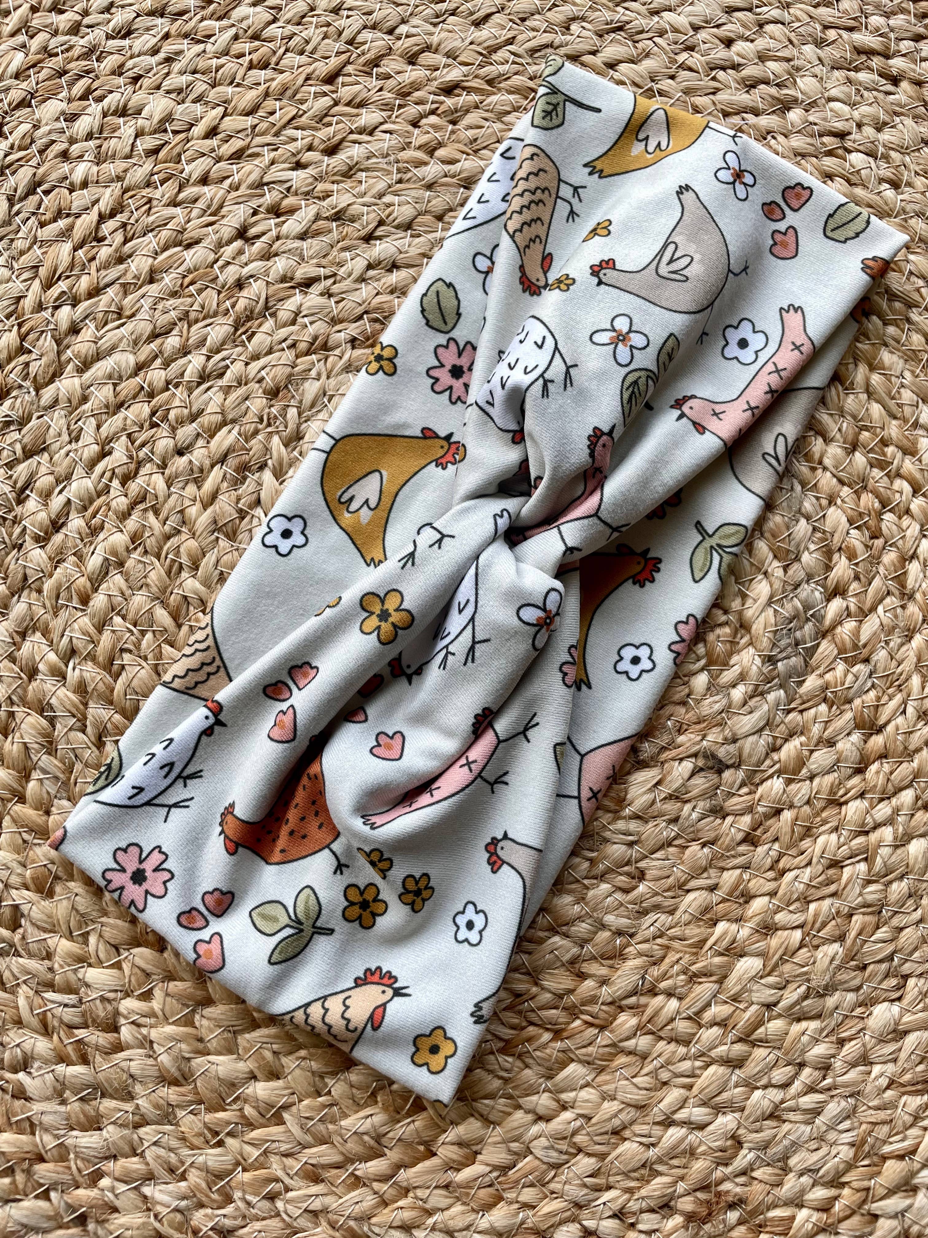 Designs by Rachel Joy - Venta al por mayor Cinta para el pelo - Mujer - Diadema Chickens Knit Twist2