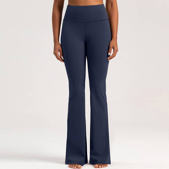 Sodalemon - Wholesale Fashion Leggings - Women's - Women High-Waisted Flared Naked Feel Yoga Bootcut Leggings4