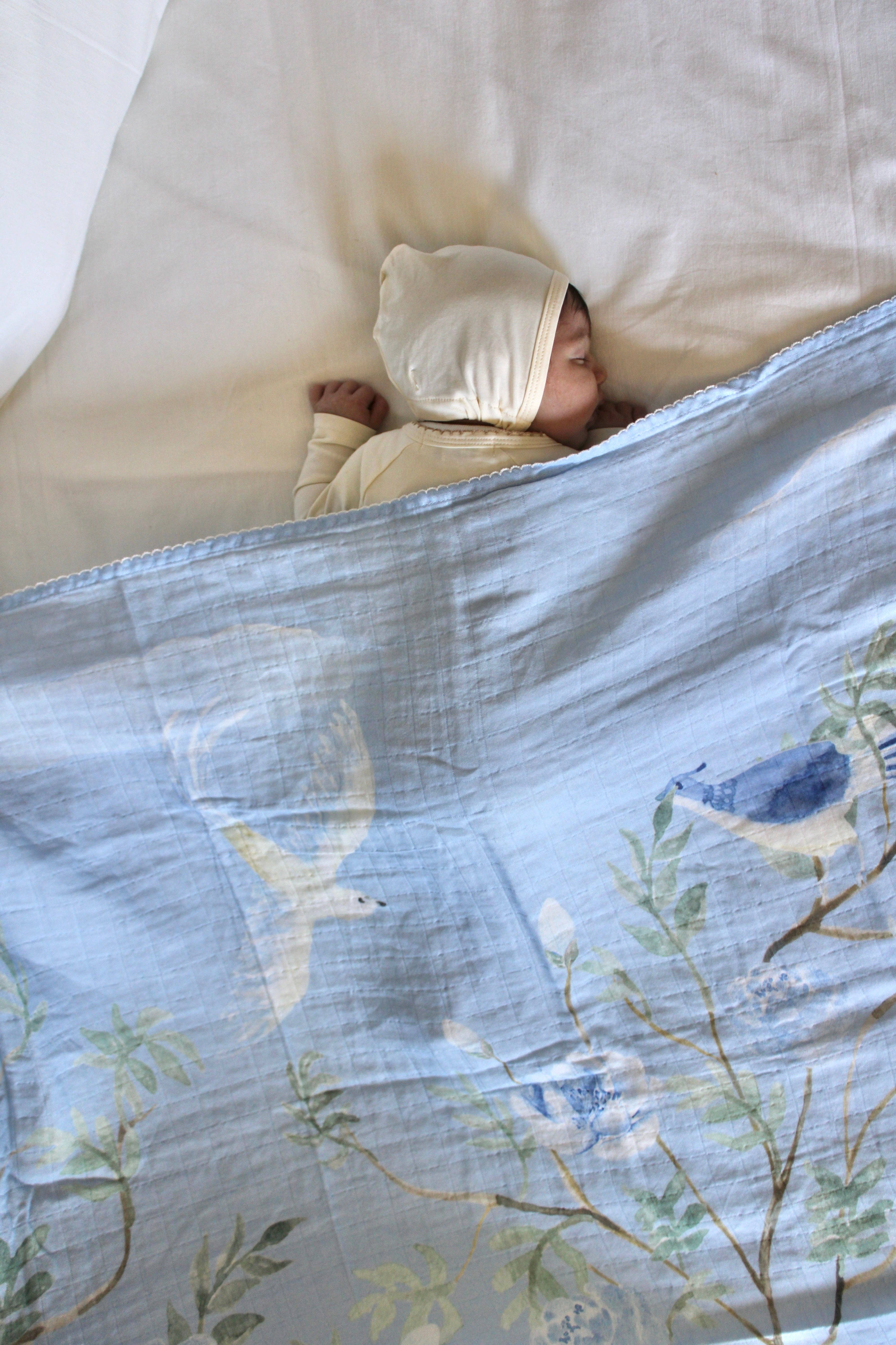 Little Threads - Wholesale Bedding Blanket - Kids & Baby - The Dove Muslin Blanket1