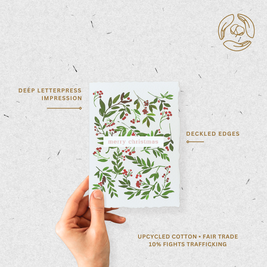 Paper Baristas - Wholesale Christmas Card - Merry Christmas | Berries Holiday Greeting Card3