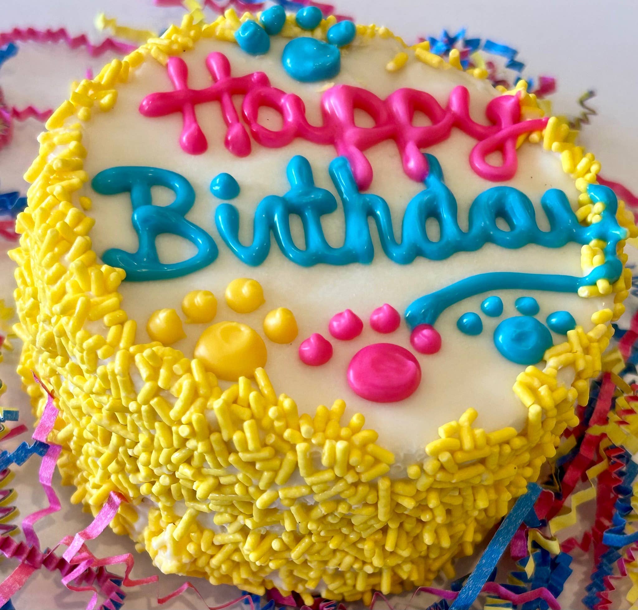 DELCO DOG CO. - Wholesale Pet Treats - Dog -  Happy Birthday Sprinkle Doggie Cakes 1