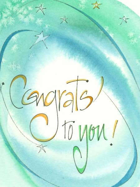 Congrats To You Greeting Card Retirement/Congrats (Versed) for wholesale by Credo Designs LTD