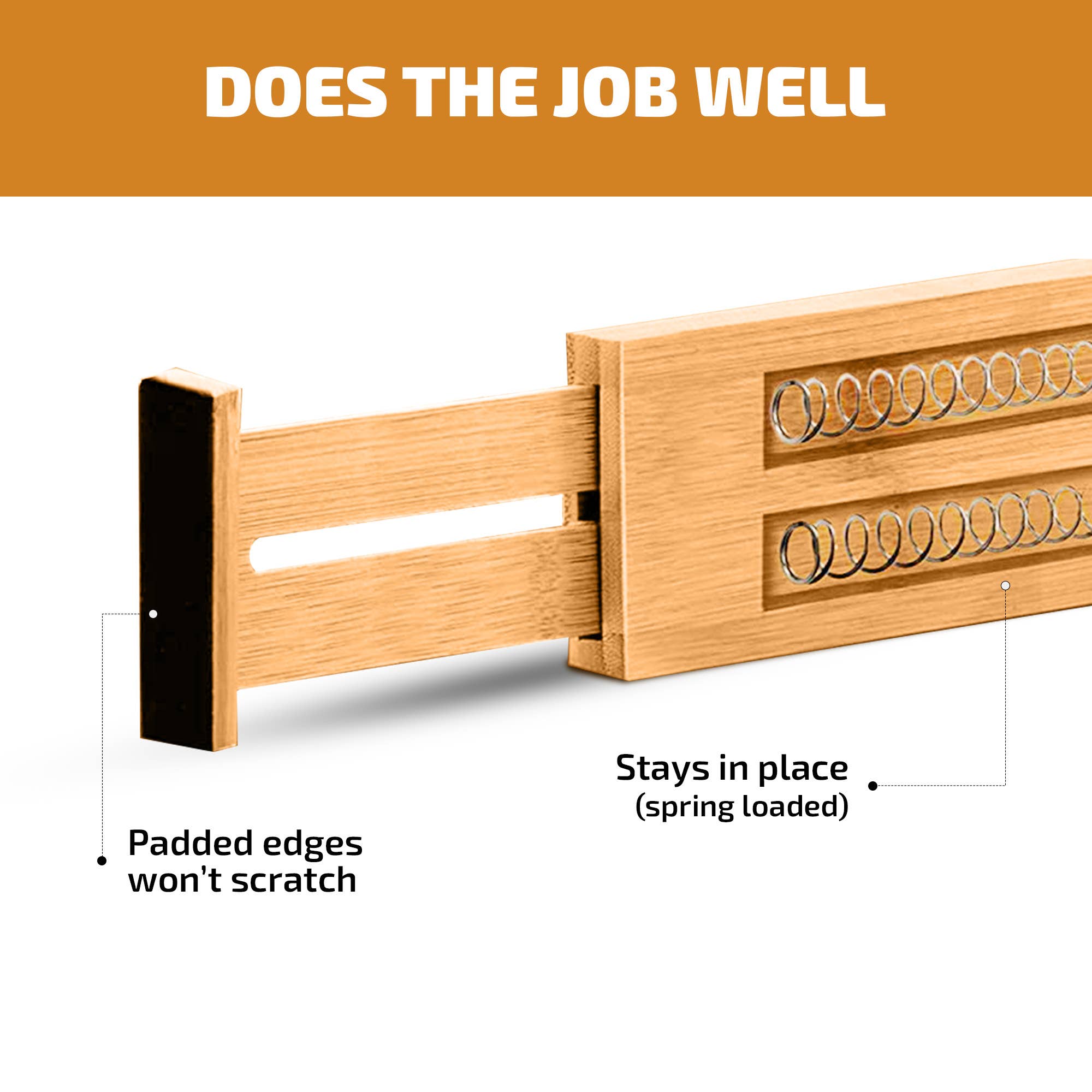 Bambusi – Großhandel Schubladen-Organizer – Schubladenteiler aus Bambus, verstellbare Schubladenablage, 4er-Pack5