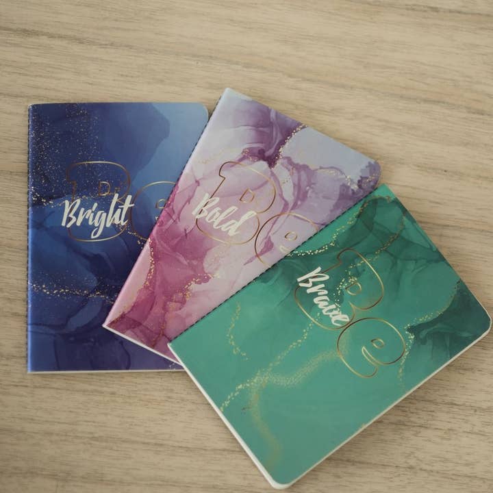 Jotter Notebooks - Set of 3 for wholesale by PleaseNotes Goods - Affirmation-Filled Goods