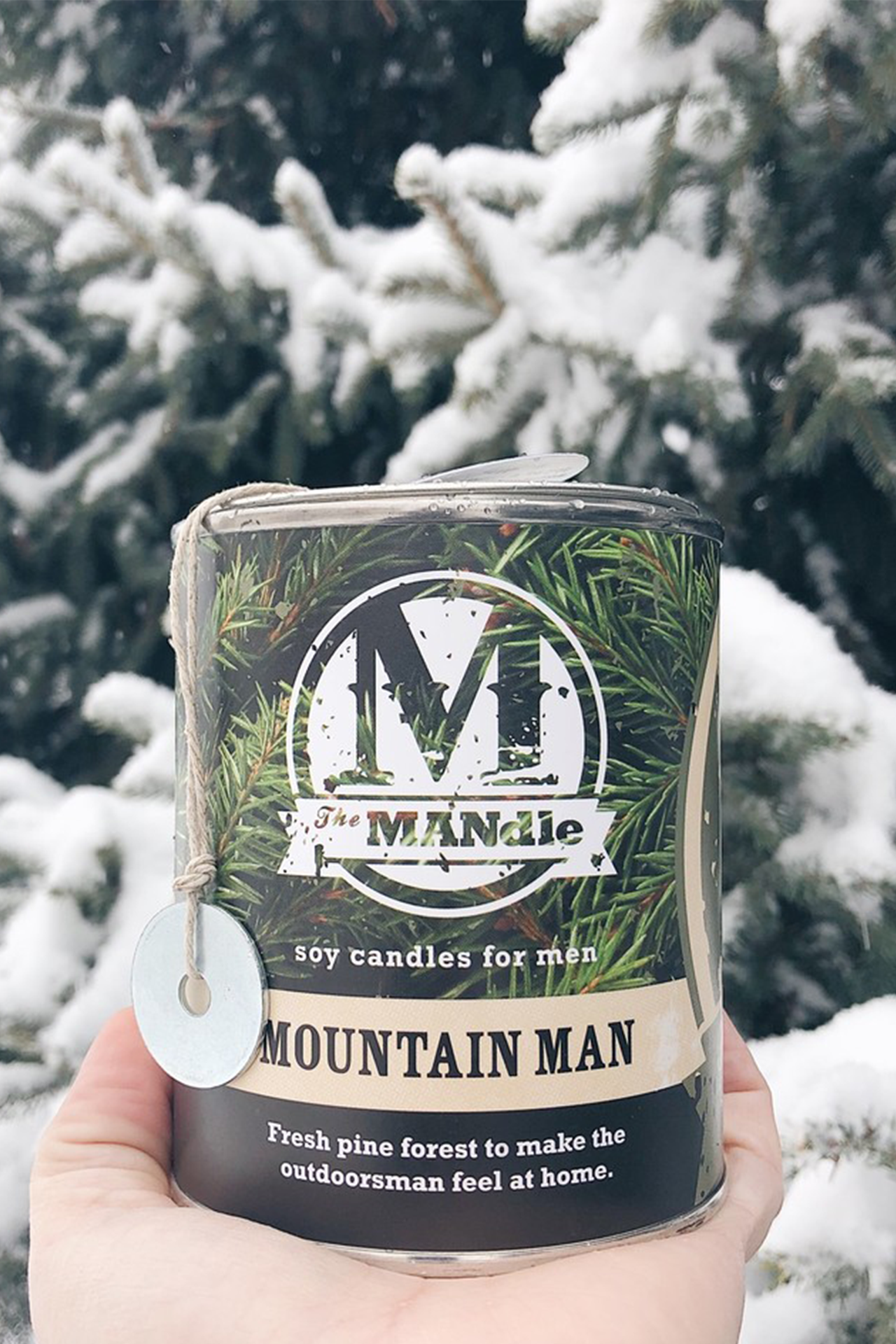 Eco Candle Company - Wholesale Jar/Filled Candle - The MANdle MOUNTAIN MAN | pine, spruce, fir3