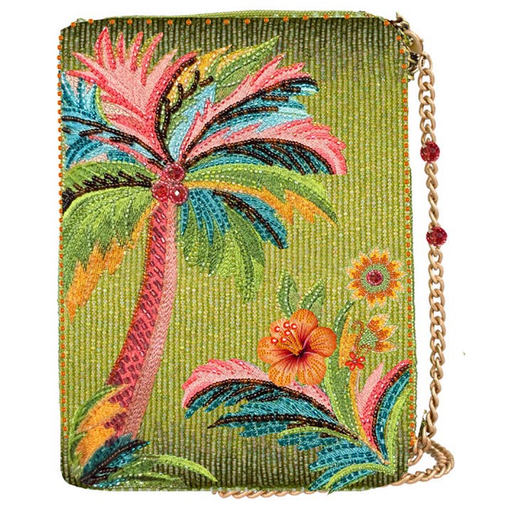 Endless Summer Kralen Palmboom Schoudertas voor wholesale door Mary Frances Accessories