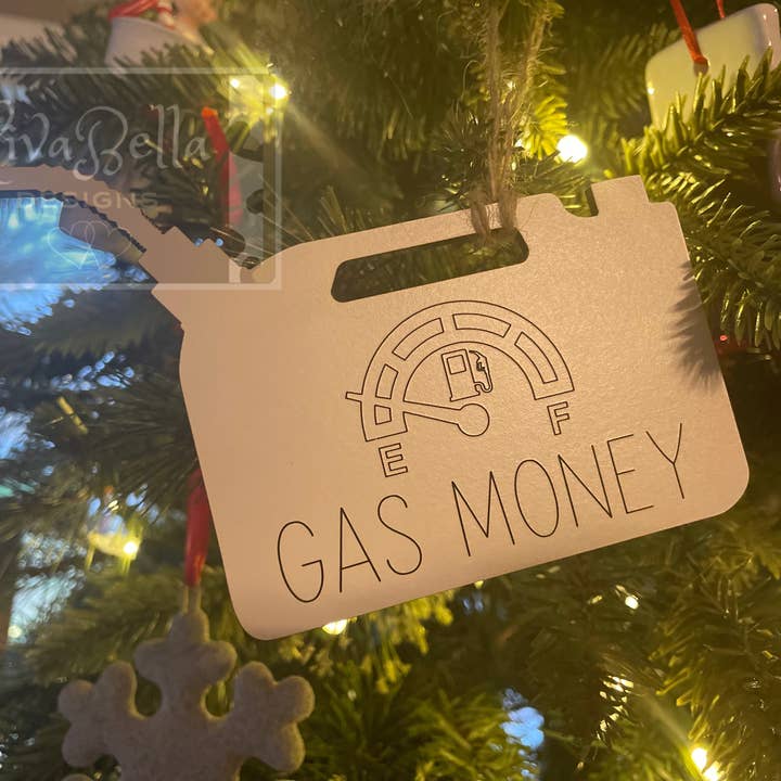 LivaBella Designs – Ornamento por atacado – Cartão Presente Depósito Gasol/Ornamento Porta Dinheiro2