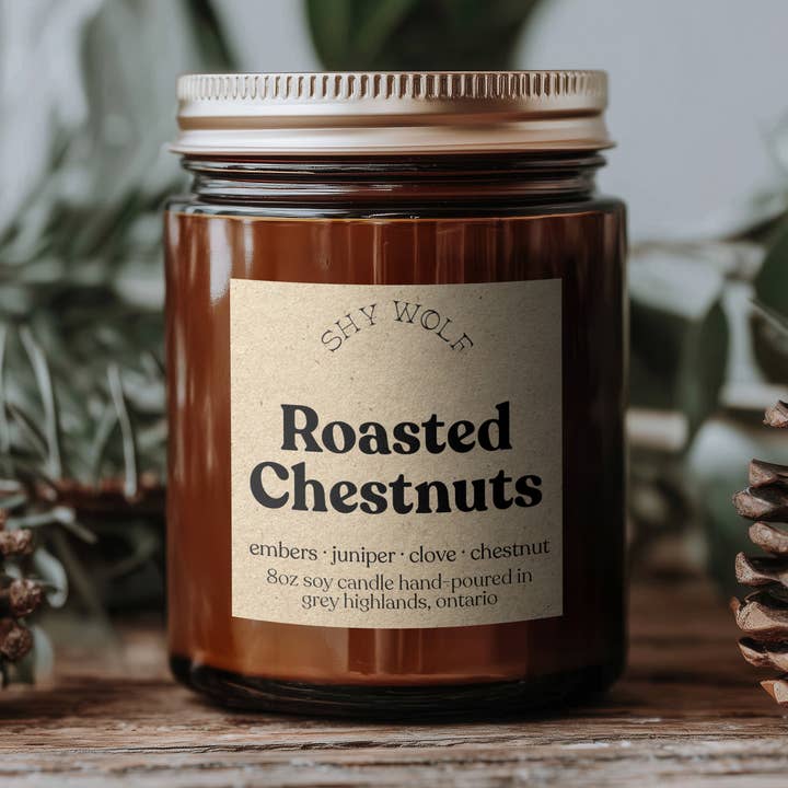 Rostade kastanjer för wholesale av Shy Wolf Candles