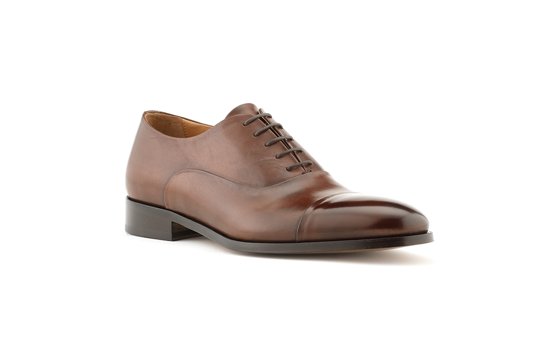Ace Marks - Wholesale Oxford Shoes - Men's - Cap Toe Oxford Brown Antique Leather1