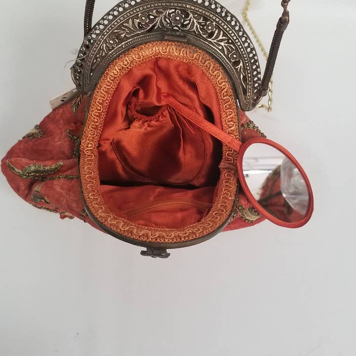 Ricki designs - Wholesale Crossbody Bag - Women's - VINTAGE FRAME BAG TAPESTRY ORANGE 210342