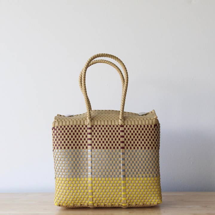 Mocha & Color Handwoven Handbag for wholesale by MexiMexi