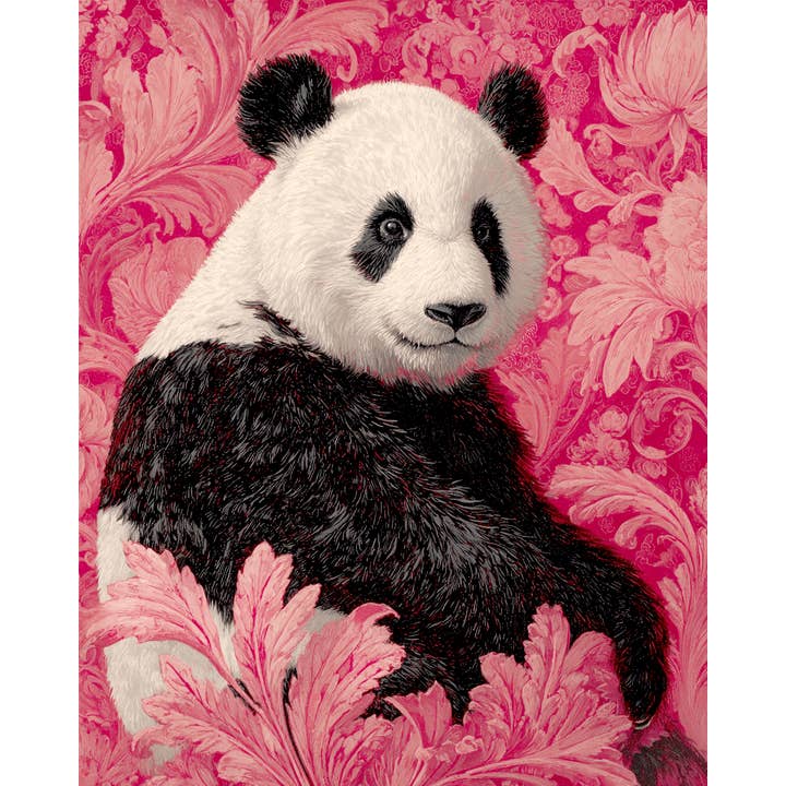 Mowbi - Wholesale Art Print - Nouveau Panda Bear - Zoo Animals - Biophilic Wildlife Art Print - 8"x10" Artwork for 11"x14" Frame7