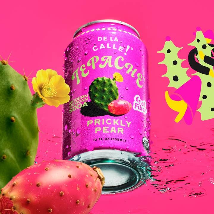 De La Calle Prickly Pear Tepache Mexican Soda (12 Pack) for wholesale by De La Calle