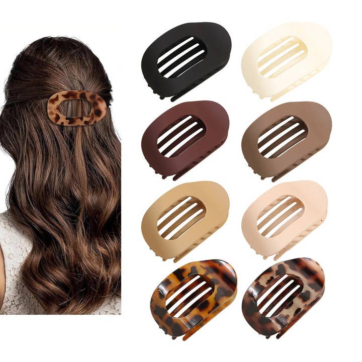 ACCITY - Wholesale Hair Clip - Women's - HOT-SELLING FLAT OVAL HAIR CLIP – STRONG HOLD &_CWMM4936