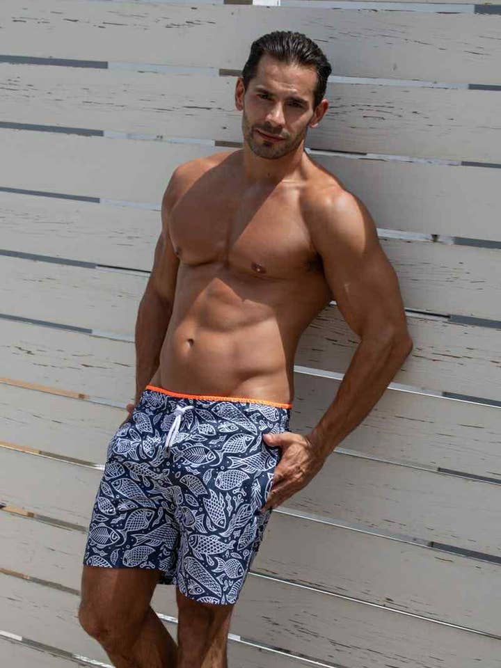 Blem Beach Accessories AU - Wholesale Swim shorts – Men′s - Barbados Navy Swim Shorts1