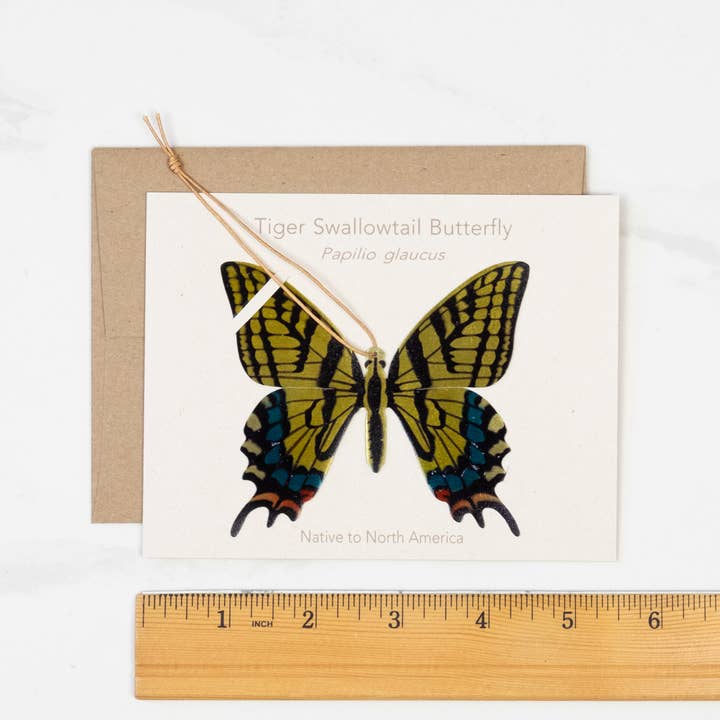 Tulia's Artisan Gallery - Wholesale Bookmark - Tiger Swallowtail Butterfly Ornament + Notecard5