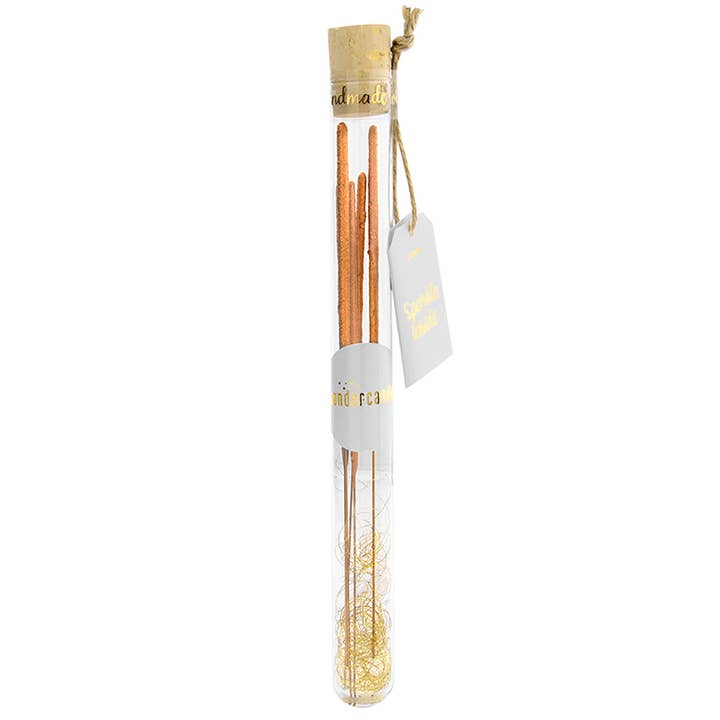 Wondercandle - Venta al por mayor Velas cónicas/candeleros - Sparkle Inside Rose - Tubo de ensayo (18 cm, incluye 5 velas de fiesta)