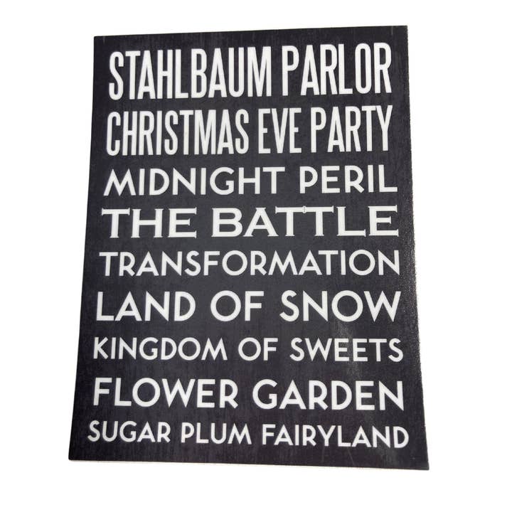 Autocollant de Noël en forme de rouleau de métro avec scènes de casse-noisettes pour la vente par Denali & Co.