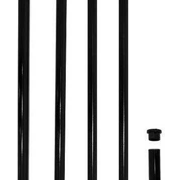 13ft Aluminum (Black) Outdoor Pole with Ground Spike for wholesale by Flags Importer