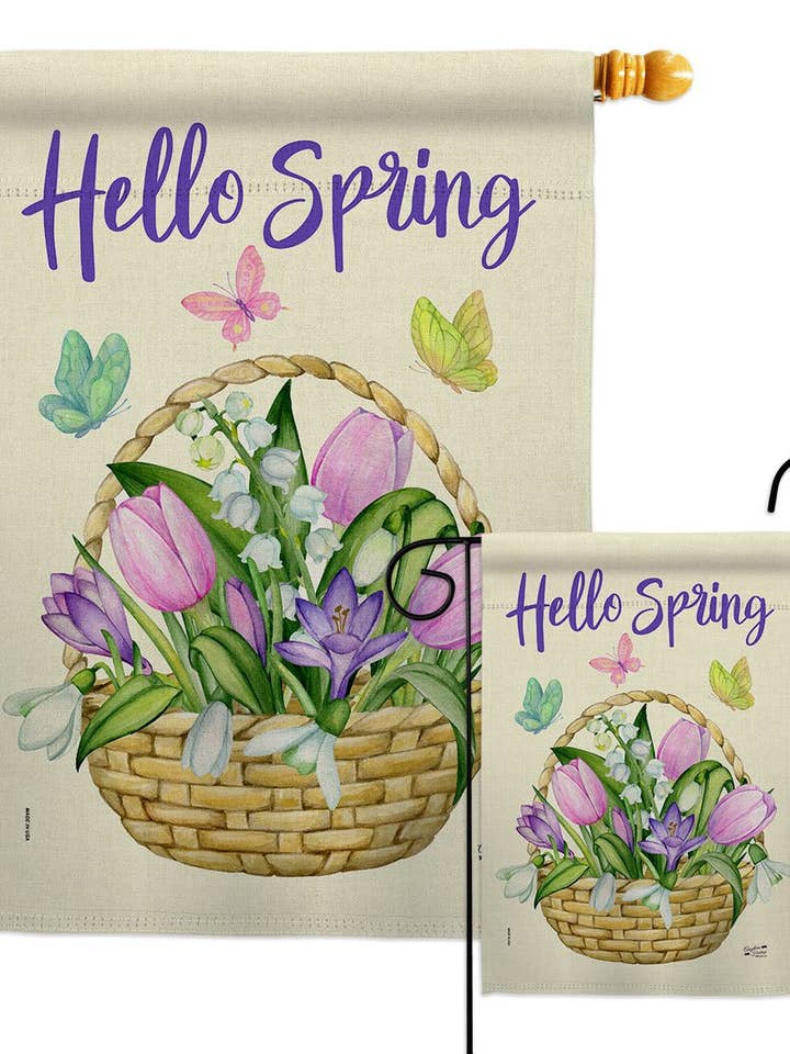 Vår Trädgård Blommig Vänner Dekorera Flagga för wholesale av Two Group Flag Co