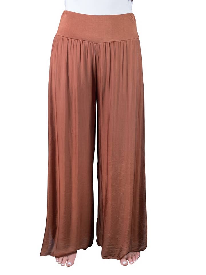TINA Stephens Italy/Tees By Tina - Wholesale Pants - Women's - Eva Silk Side Slit Pant (PL206)9