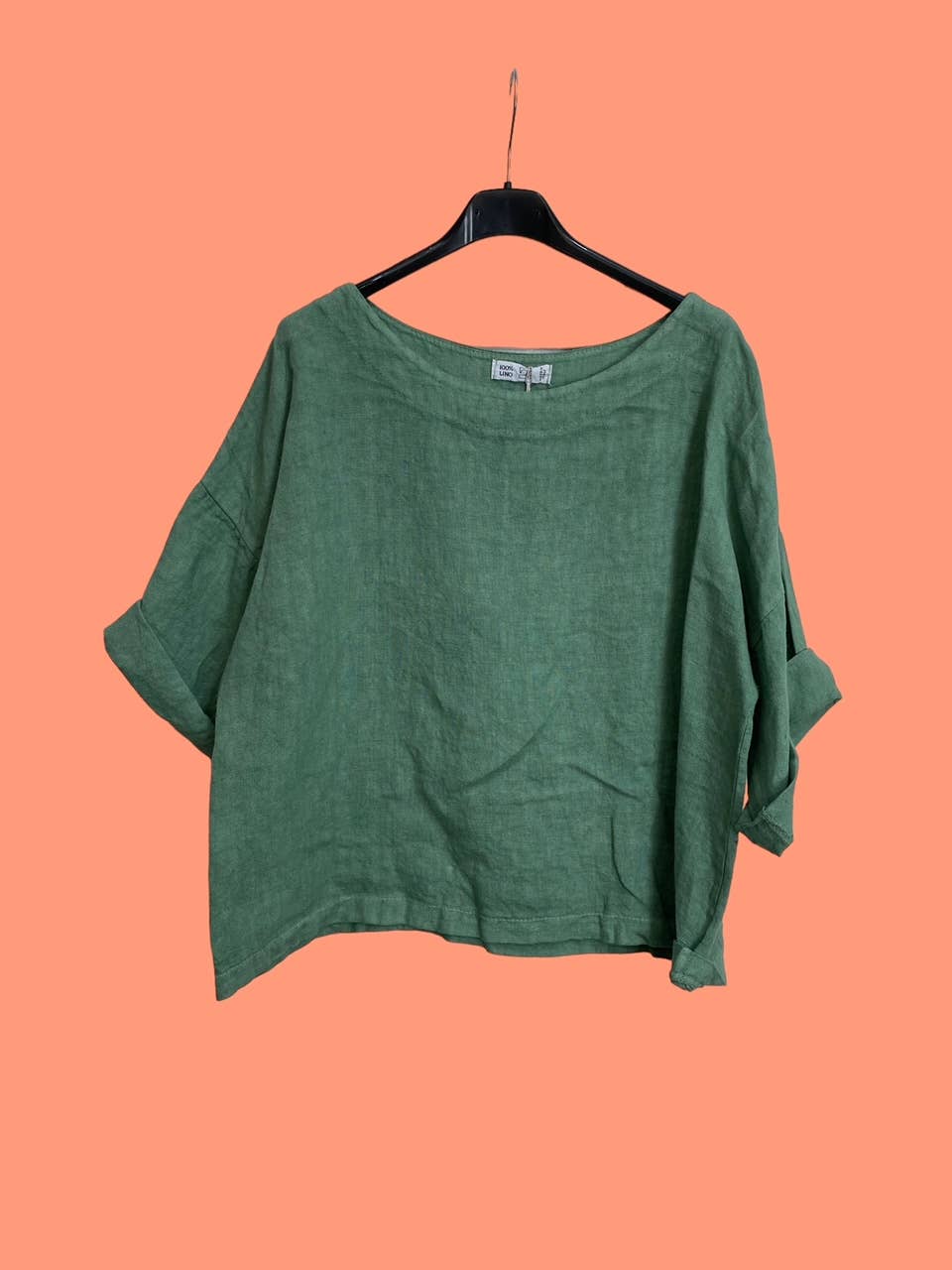 la maison des fibres naturelles - Wholesale Blouse - Women's - Round neck linen top 659005 100% linen59